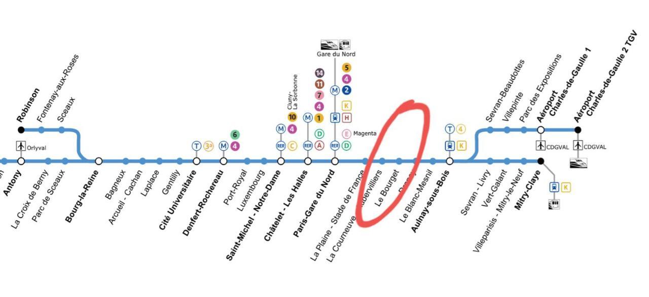 L'Eugene - 10Min Du Rer B Le Bourget, Parking, Wifi Lägenhet Drancy Exteriör bild